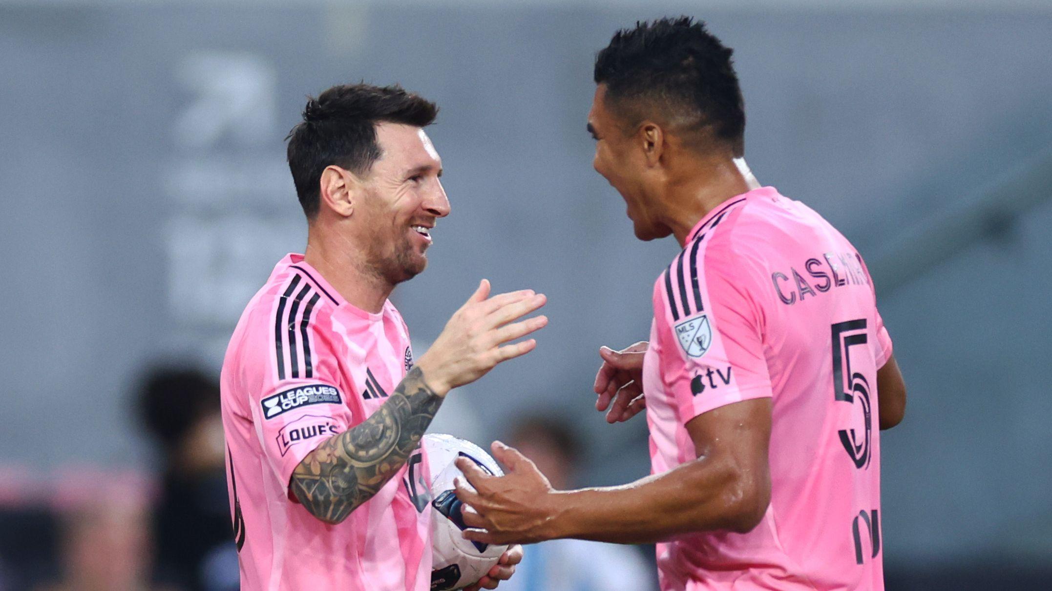 Messi metió un doblete en el debut de Inter Miami en la Leagues Cup y descartó que su hijo Thiago se vaya al Barcelona
