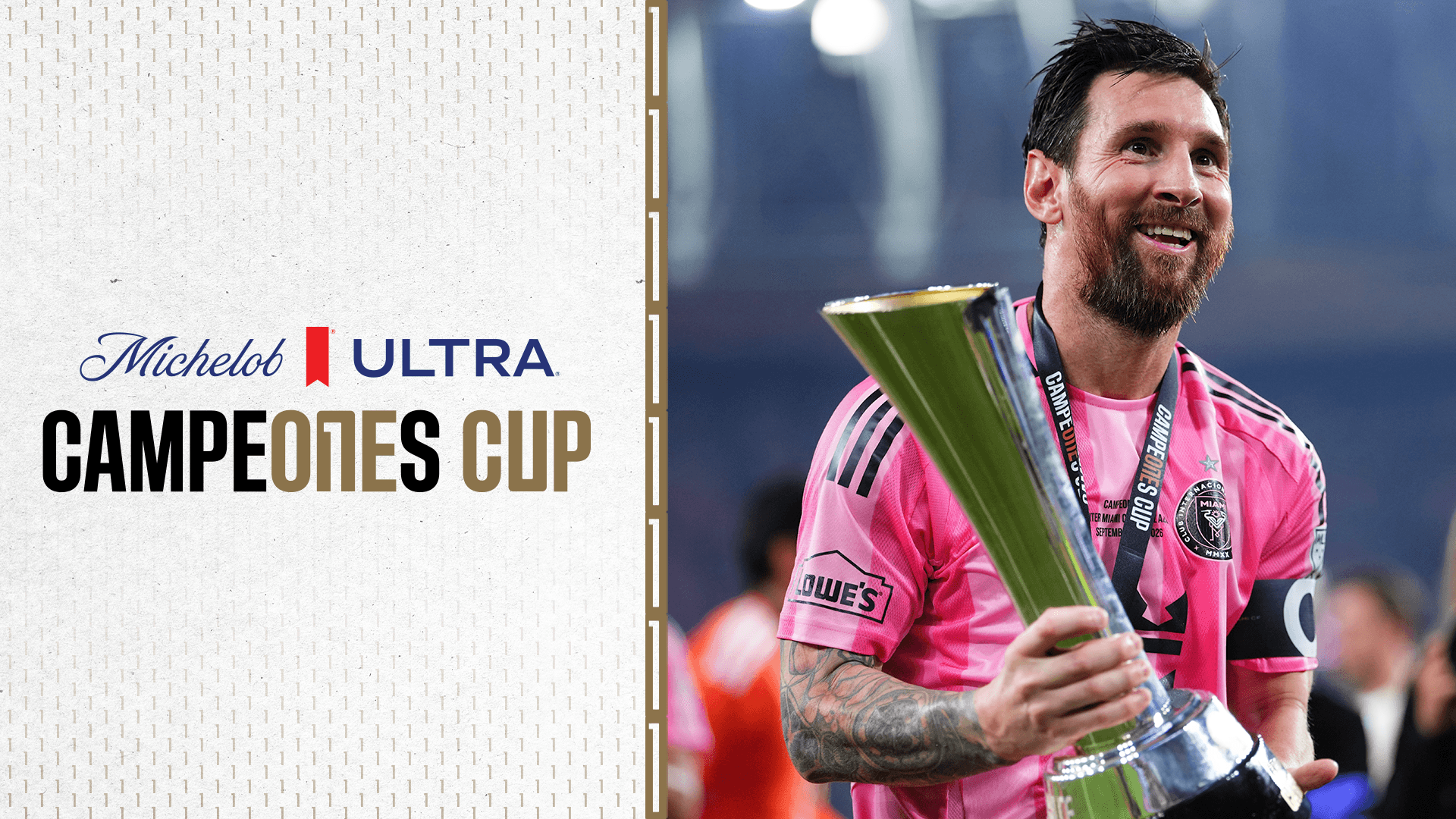Lionel Messi llegó a los 100 goles con Inter Miami y el equipo fue campeón de la Campeones Cup 2026 ante Cruz Azul